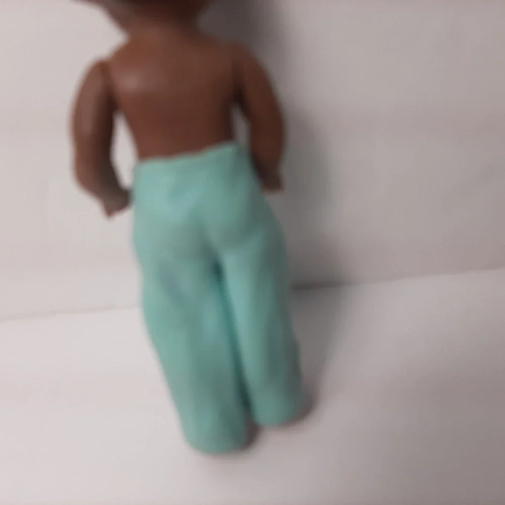 Vintage Soft Rubber African American Jointed Doll Germany 3